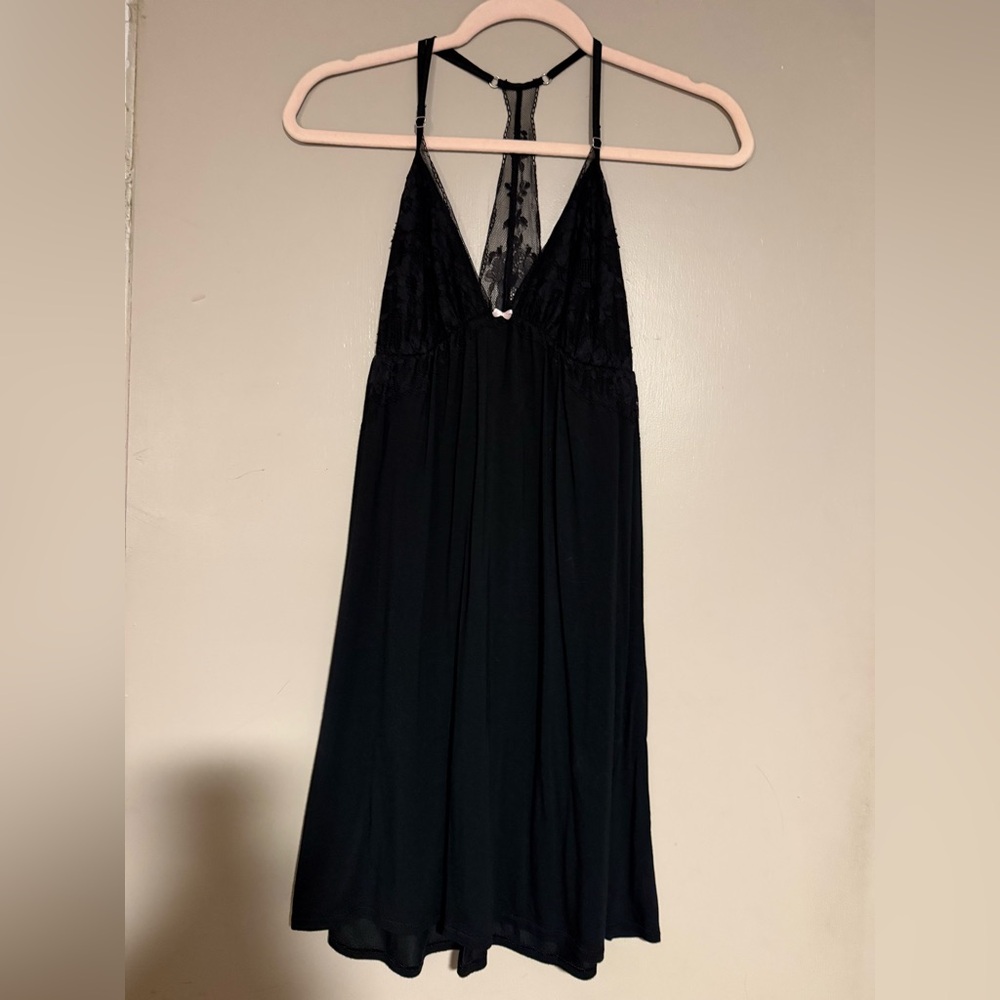 Victoria's Secret Black with Lace negligence